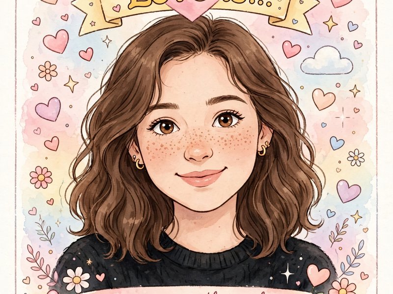 Пример картины в стиле «Love is...»