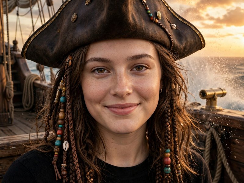 Пример картины в стиле «Пираты Карибского моря»